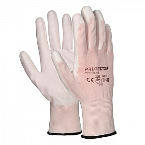 Перчатки Protect2U White Line размер 10 с ярлыкодержателем. Изображение - 1