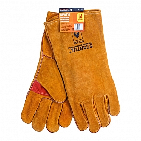 Краги спилковые Startul ST7138 пятипалые усиленные на подкладке размер 14