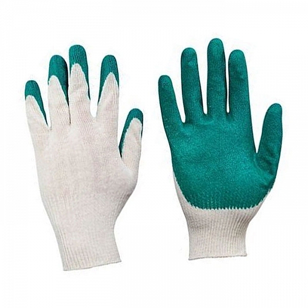 Перчатки Волат 65100-08 хлопчатобумажные латексное покрытие одинарный облив 13 класс