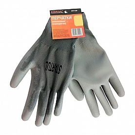 Перчатки нейлоновые Startul ST7128-8 полиуретановое покрытие серые размер 8