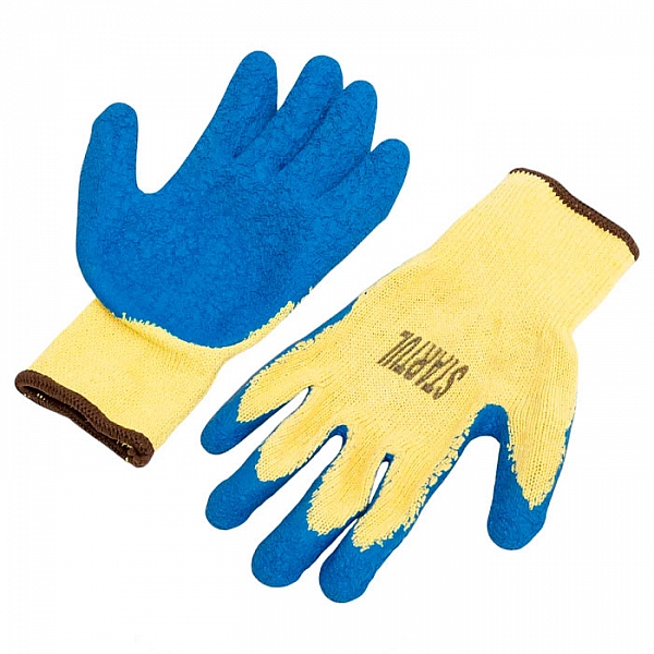 Перчатки хлопчатобумажные Startul ST7123-10 латексное рельефное покрытие размер 10