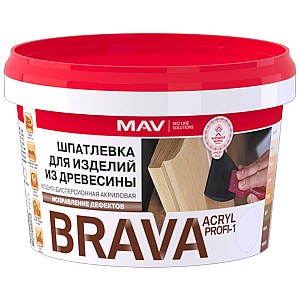 Шпатлевка MAV Brava Acryl Profi-1 орех 0.5 л