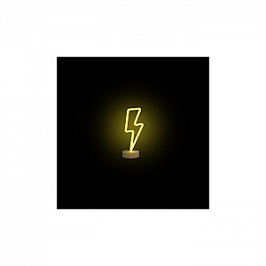Светильник Apeyron Electrics Молния неоновый светодиодный желтый. Изображение - 2