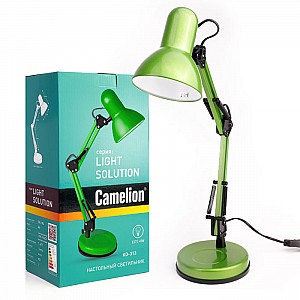 Светильник настольный Camelion KD-313 C05 230V 60W E27 зелёный. Изображение - 1