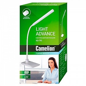 Светильник настольный Camelion KD-792 C01 LED 6Вт 230В сенсорный белый. Изображение - 1