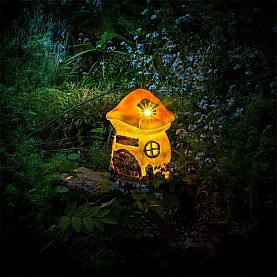 Фигура Чудесный сад 617 Домик Боровик садовая с LED подсветкой на солнечной батарее. Изображение - 1