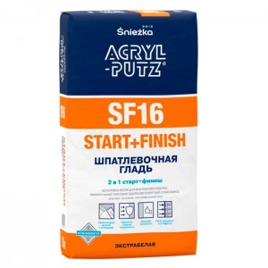 Шпатлевка Sniezka Acryl-Putz SF16 Start+Finish 15 кг