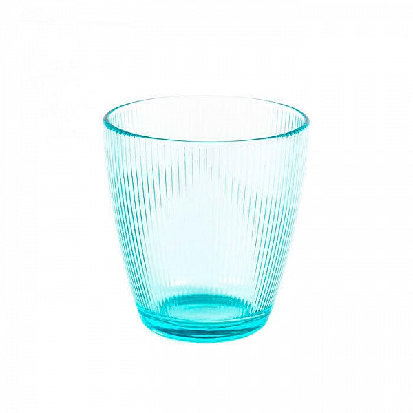 Стакан Luminarc Концепто Страйпи O0343 код 051052 стеклянный бирюзовый 250 мл 8.5 см