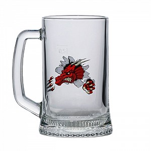 Кружка для пива Ладья. Сила дракона 02с1008 код 052493 стеклянная 500 мл. Изображение - 1