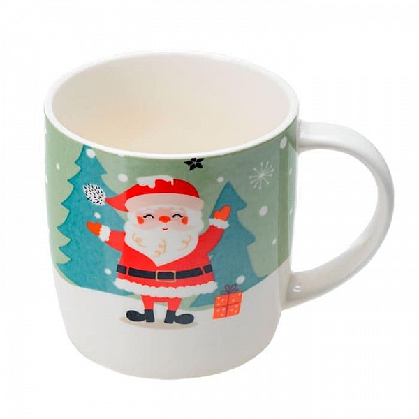 Кружка Новогодняя ZPX226780 код 278978 фарфоровая 380 мл