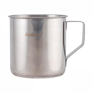 Кружка Mallony Fonte 003056 из нержавеющей стали с загнутыми краями 350 мл. Изображение - 1