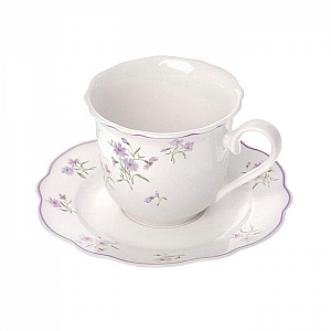 Чайная пара Home Queen Летние Воспоминания 77254 цветы 250 мл