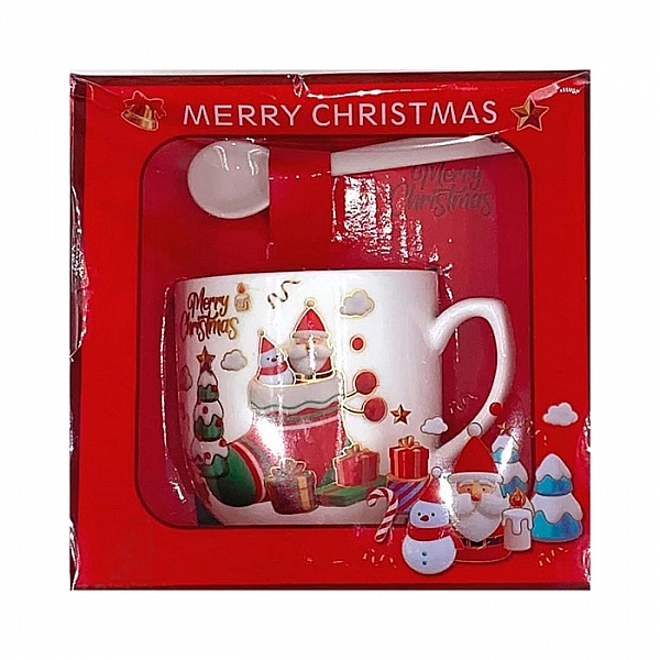 Набор подарочный из фарфора DomiNado L160 кружка ложка