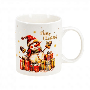 Кружка Новогодняя ZPX248005 код 291908 фарфоровая 360 мл