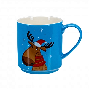Кружка Новогодняя ZPX232174 код 291922 фарфоровая 350 мл