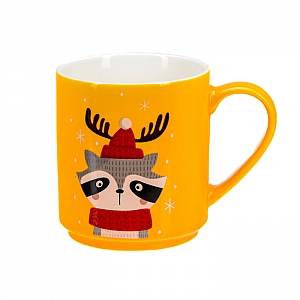 Кружка Новогодняя ZPX232174 код 291922 фарфоровая 350 мл. Изображение - 2