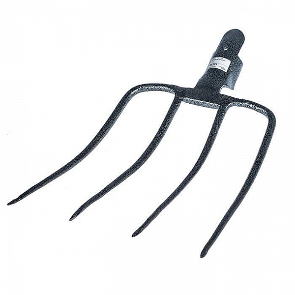 Вилы 65181 навозные цельнокованые 4-х рогие рельсовая сталь