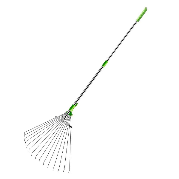 Грабли веерные Центроинструмент 0231-6 раздвижные телескопические