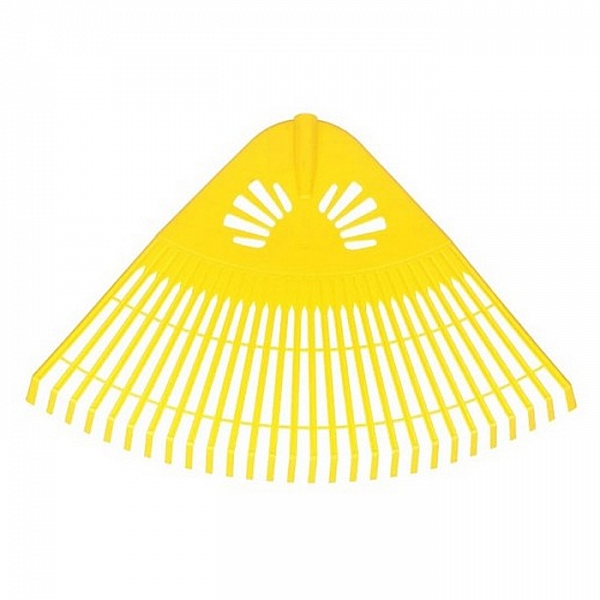 Грабли веерные Инструм Агро Гардения 010823 пластмассовые 28 зубов без черенка желтые