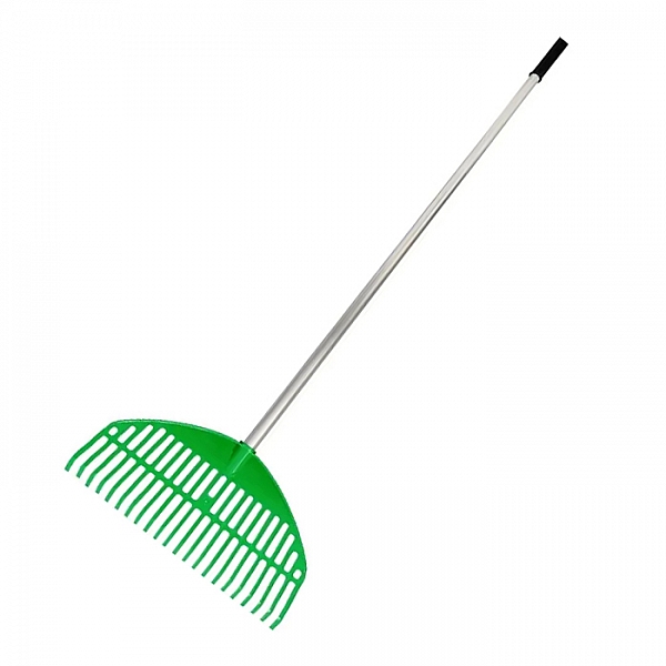 Грабли веерные Инструм Агро Гардения 010819-2 пластиковые 22 зуба с алюминиевым черенком