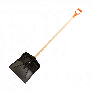 Лопата снеговая Инвет ЛСП-ЧР 22.6-122 пластиковая с черенком V-ручка