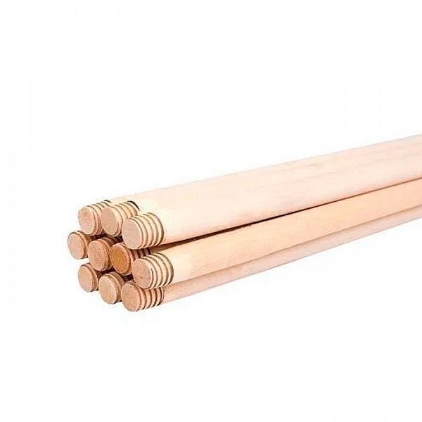 Черенок для хозяйственных щеток с резьбой высший сорт