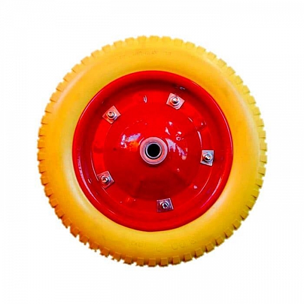 Колесо Geko 400*100 (4.00-8) ось 20/110 полиуретановое б/оси