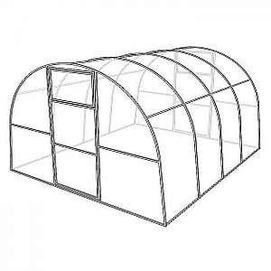Каркас теплицы труба 40*20 мм шаг 0.67 м + поликарбонат Eco-sot 4*2100*6000 мм