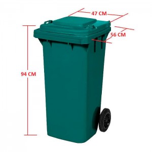 Контейнер для мусора Nemkar CTK 3002 120 л зеленый. Изображение - 1