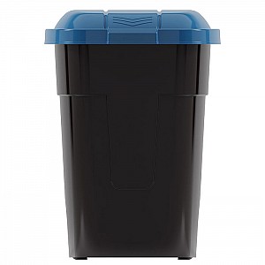 Бак для мусора Альтернатива 65 л на колесах черно-синий. Изображение - 3