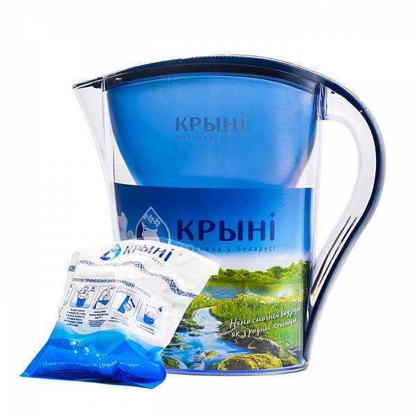 Фильтр-кувшин Крынi Вадавiта 3.5 л синий