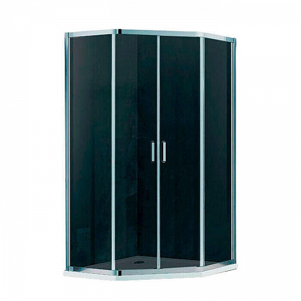 Душевой уголок Adema Glass line Penta-90 90*90 см grey серое стекло