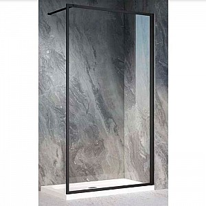 Душевая стенка Veconi Korato 70 см свободный вход, стекло прозрачное, профиль хром KR72-70-01-C7