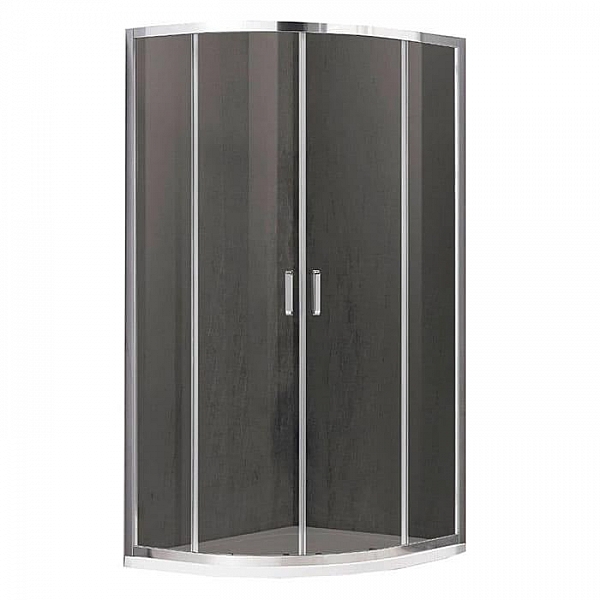 Душевой уголок Adema Glass line Grey-90 тонированная полукруглая