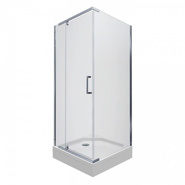 Душевое ограждение Triton Терра-Хром 90*90 низкий поддон + сифон D90 мм