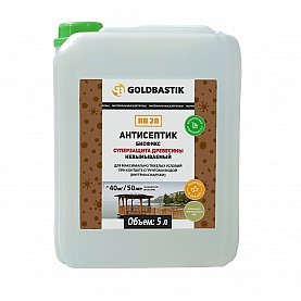 Антисептик Goldbastik Биофикс ВВ 28 суперзащита древесины 5 л