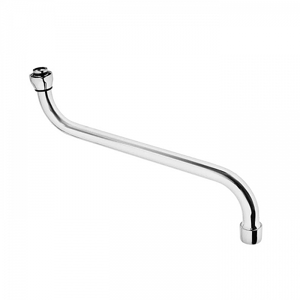 Излив круглый для ванны с импортной гайкой D18 450 мм