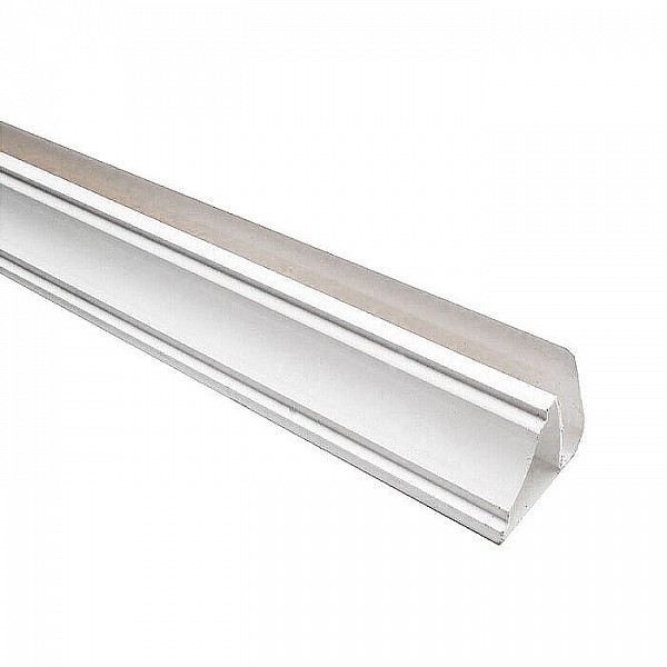 Плинтус потолочный Ideal Ламини 8 мм 001-G белый глянец 3000 мм