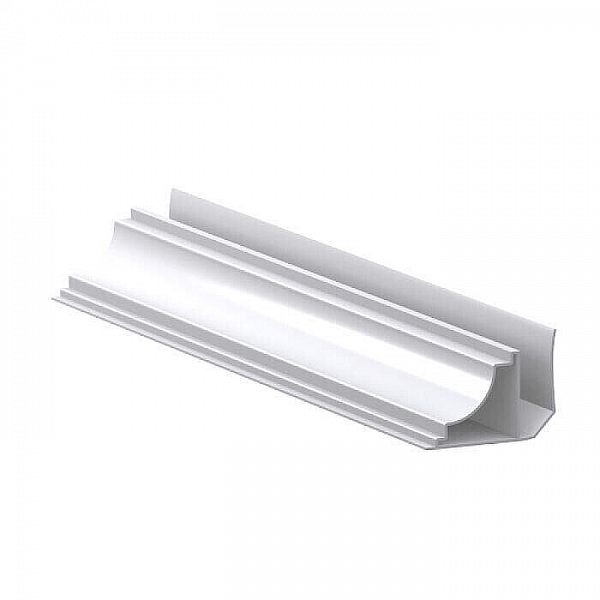 Плинтус потолочный ПВХ Европрофиль с карманом белый 3000 мм