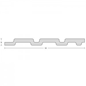 Панель Grace 3D Rail Ясень серый 120*10*2800 мм. Изображение - 4