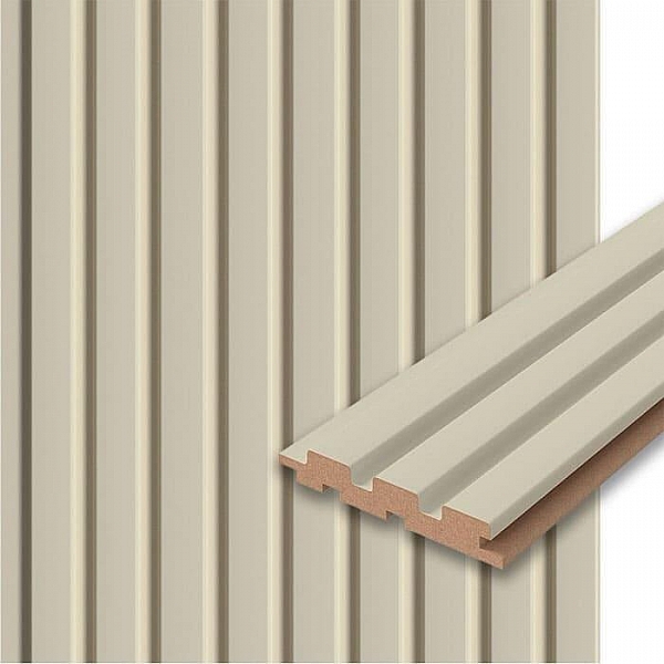 Реечная панель МДФ Stella Beats De Luxe Palomino 16*119*2700 мм