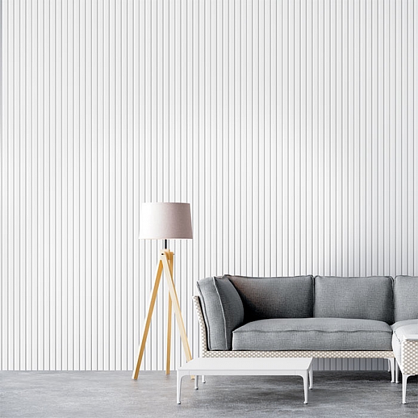 Реечная панель МДФ Stella Beats Standart Белый 16*119*2700 мм