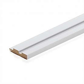 Профиль финиш МДФ Stella Beats Standart Белый 16*77*2700 мм