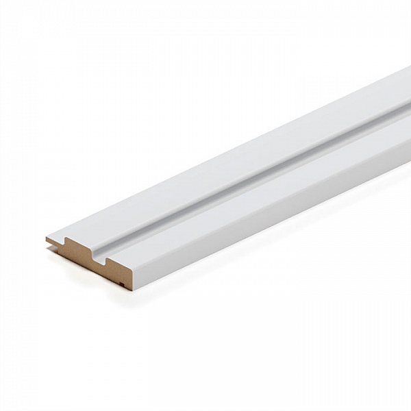 Профиль финиш МДФ Stella Beats Standart Белый 16*77*2700 мм