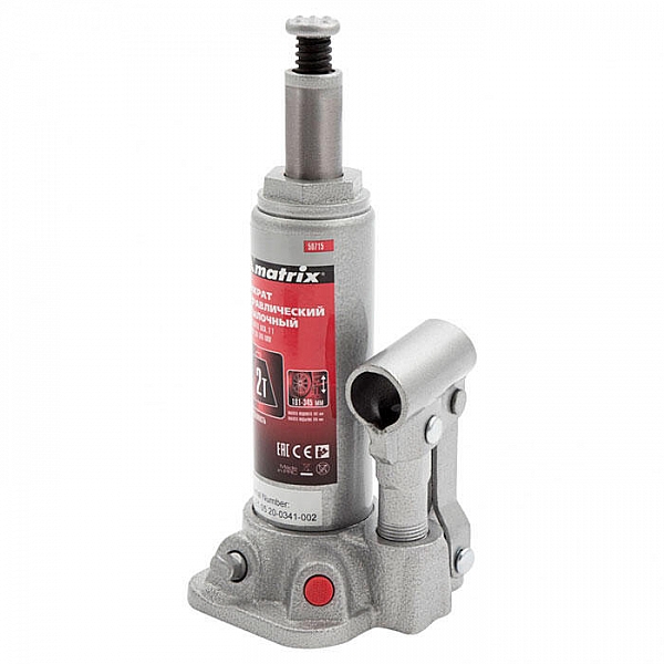 Домкрат Matrix 50715 гидравлический бутылочный 2 т