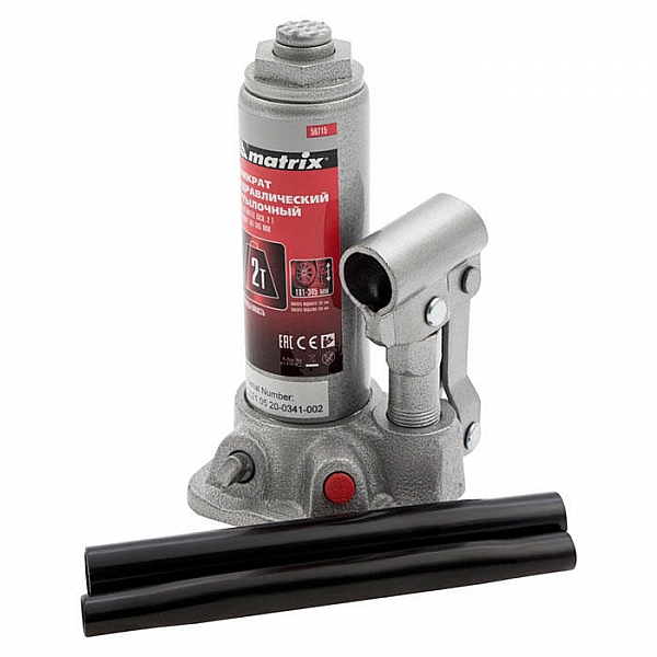 Домкрат Matrix 50715 гидравлический бутылочный 2 т