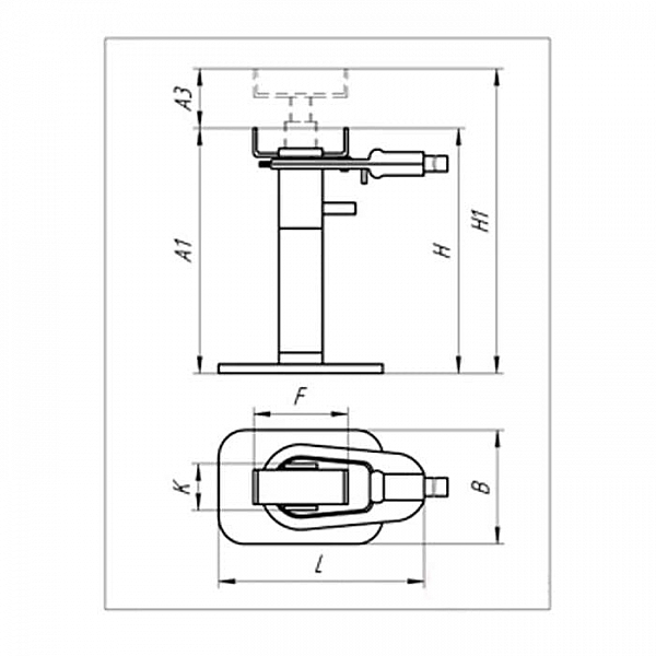 Домкрат БААЗ ДВ2.5.3913010 винтовой