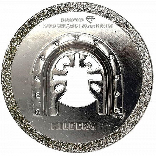 Полотно алмазное отрезное Hilberg Round EI-P HR4180 по керамике и керамограниту 80 мм