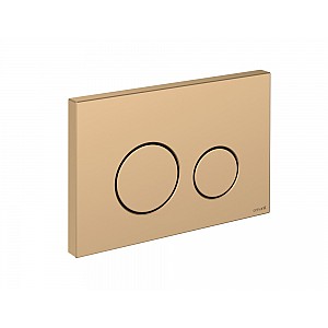Кнопка Cersanit Twins 63524 для инсталляции пластик золото матовое. Изображение - 2