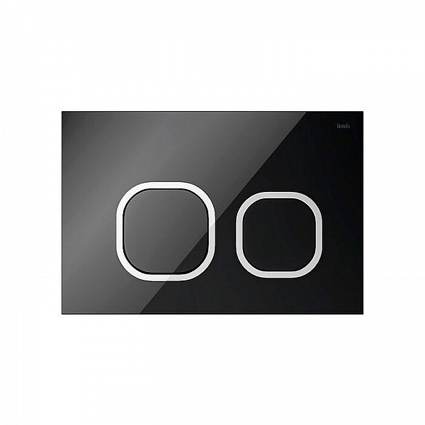 Кнопка для инсталляции Iddis Uniglass 001 UNG01BCi77 универсальная чёрный